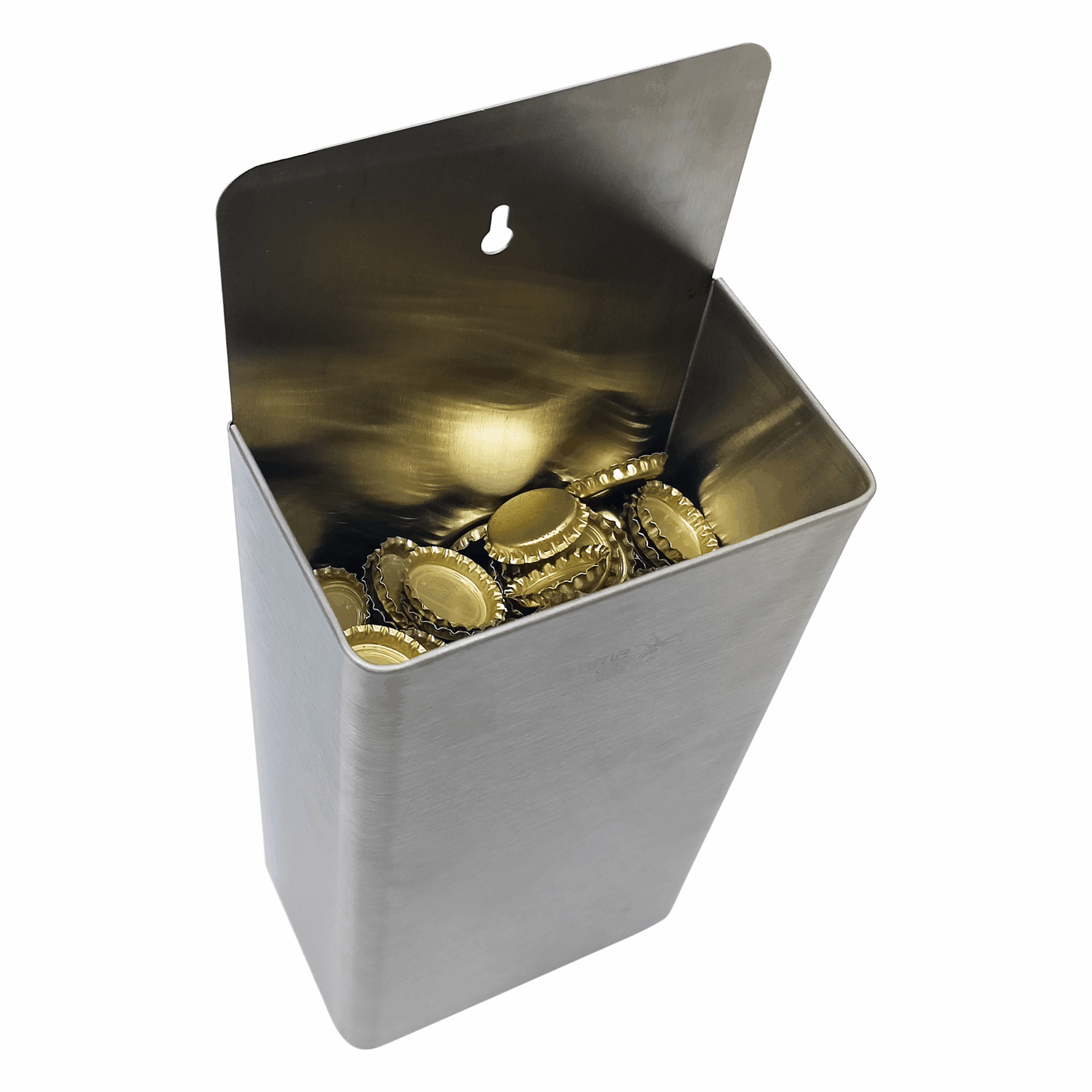 Barobjects Stainless Steel Bottle Cap Catcher- Wall Mount - C573