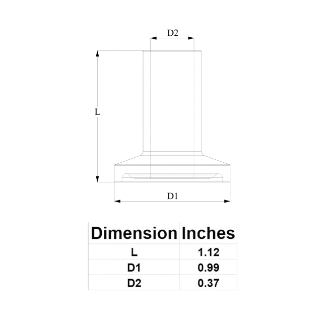 TC Tailpiece for 1/2" Vinyl Hose - Stainless Steel 304 (Pack of 5) - Image 4