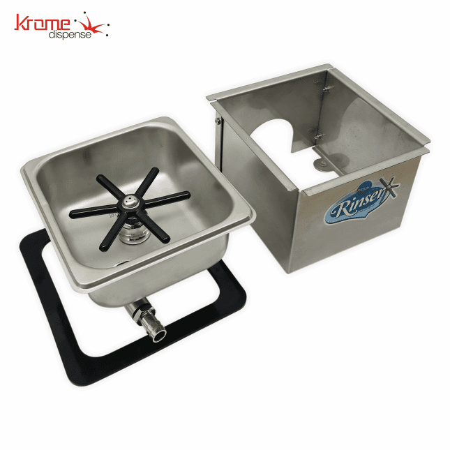 Counter Top Frothing Pitcher Rinser