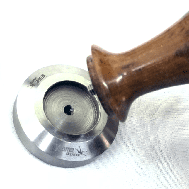Barobjects Wooden Espresso Coffee Tamper with Teak Handle