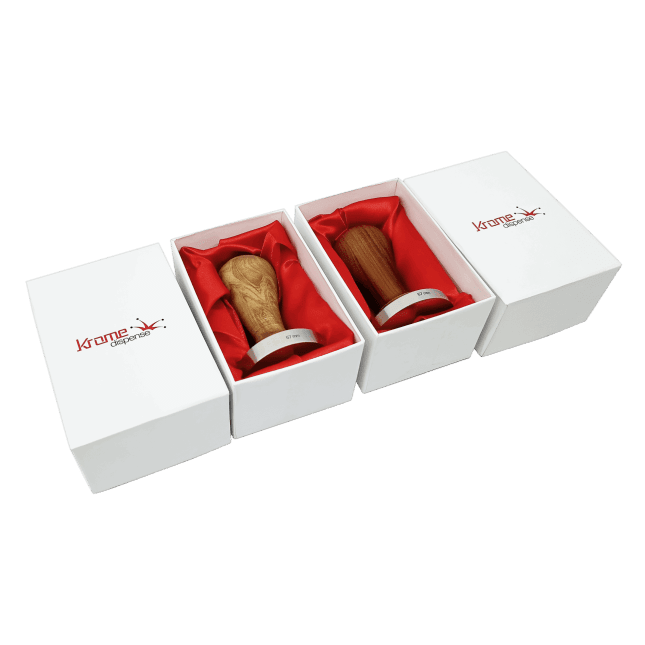 Wooden Espresso Coffee Tamper with Teak Handle - Image 5