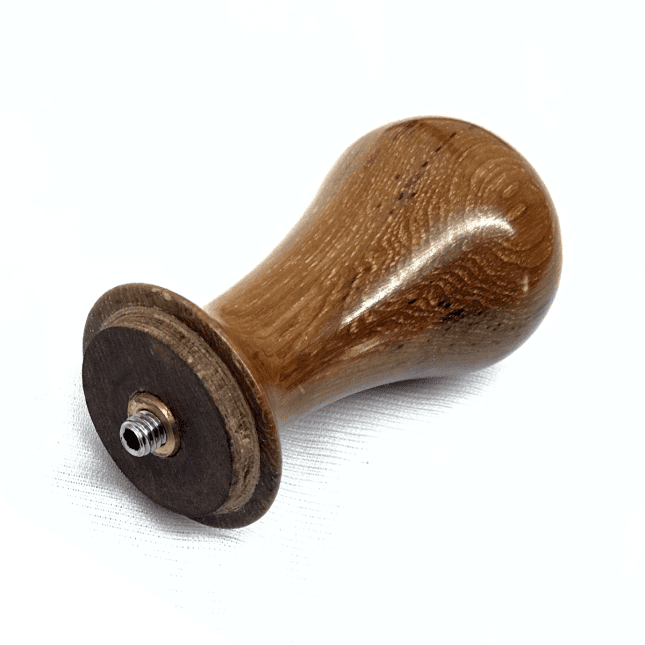 Barobjects Wooden Espresso Coffee Tamper with Teak Handle