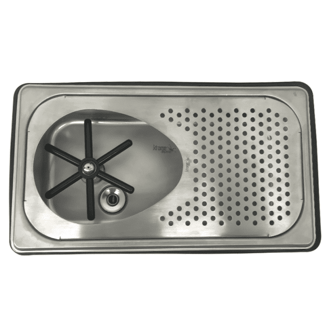 Recessed Milk Pitcher Rinser