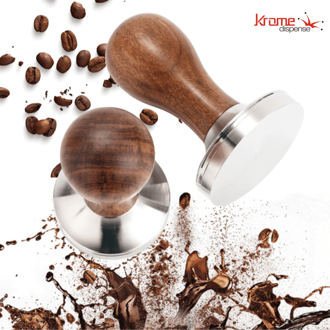Wooden Espresso Coffee Tamper with Teak Handle - Image 9