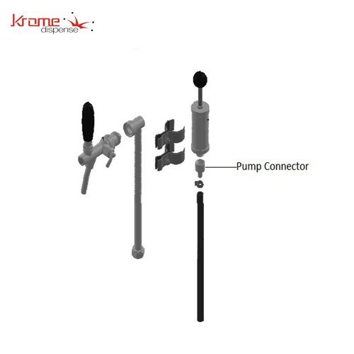 Pump Connector with Hose Barb - Chrome Plated Brass (Pack of 3) - Image 3