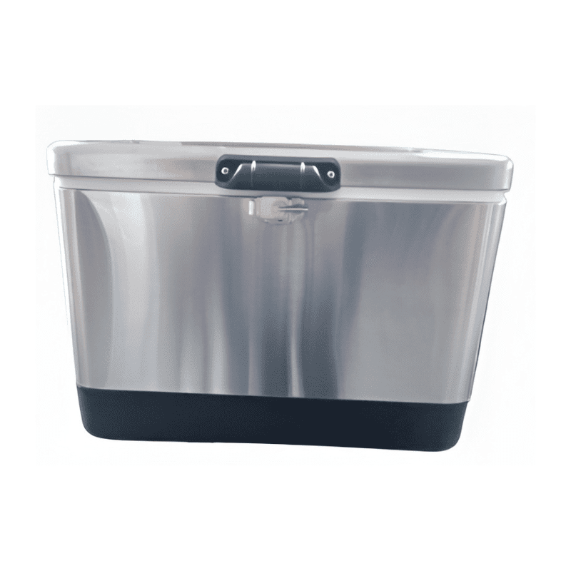 steel belted jockey box interior insulated cooler