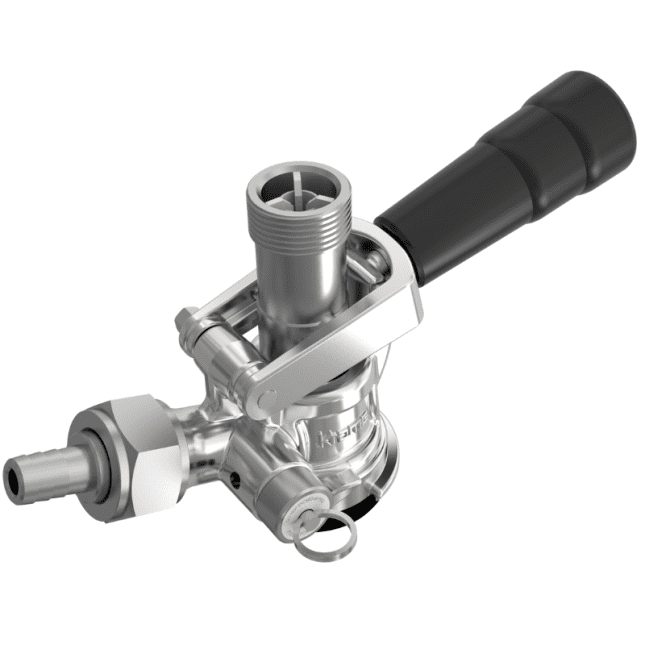 D System beer keg coupler