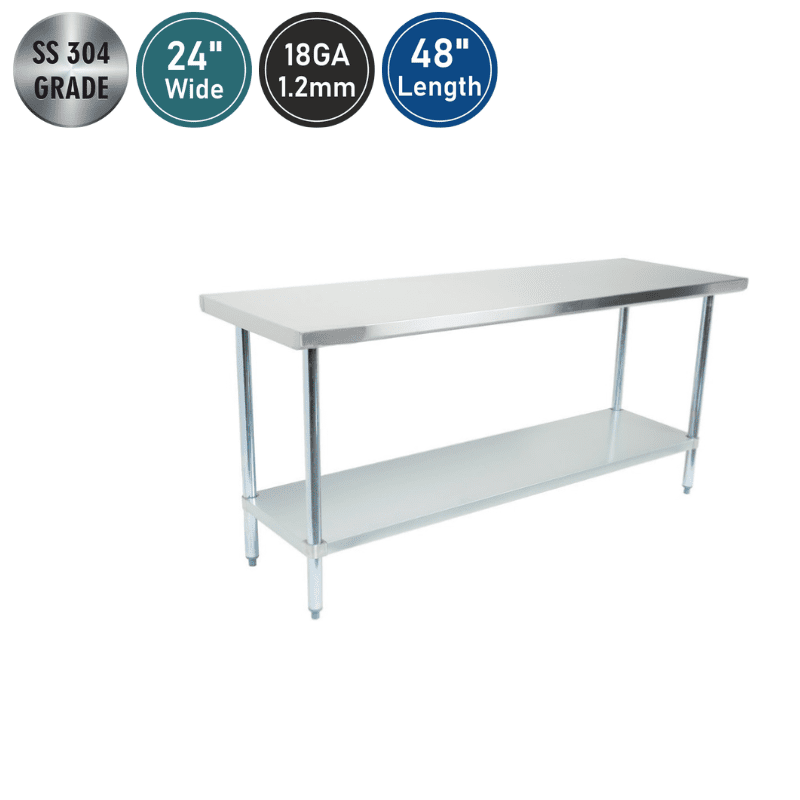 SS Work Table Under Shelve