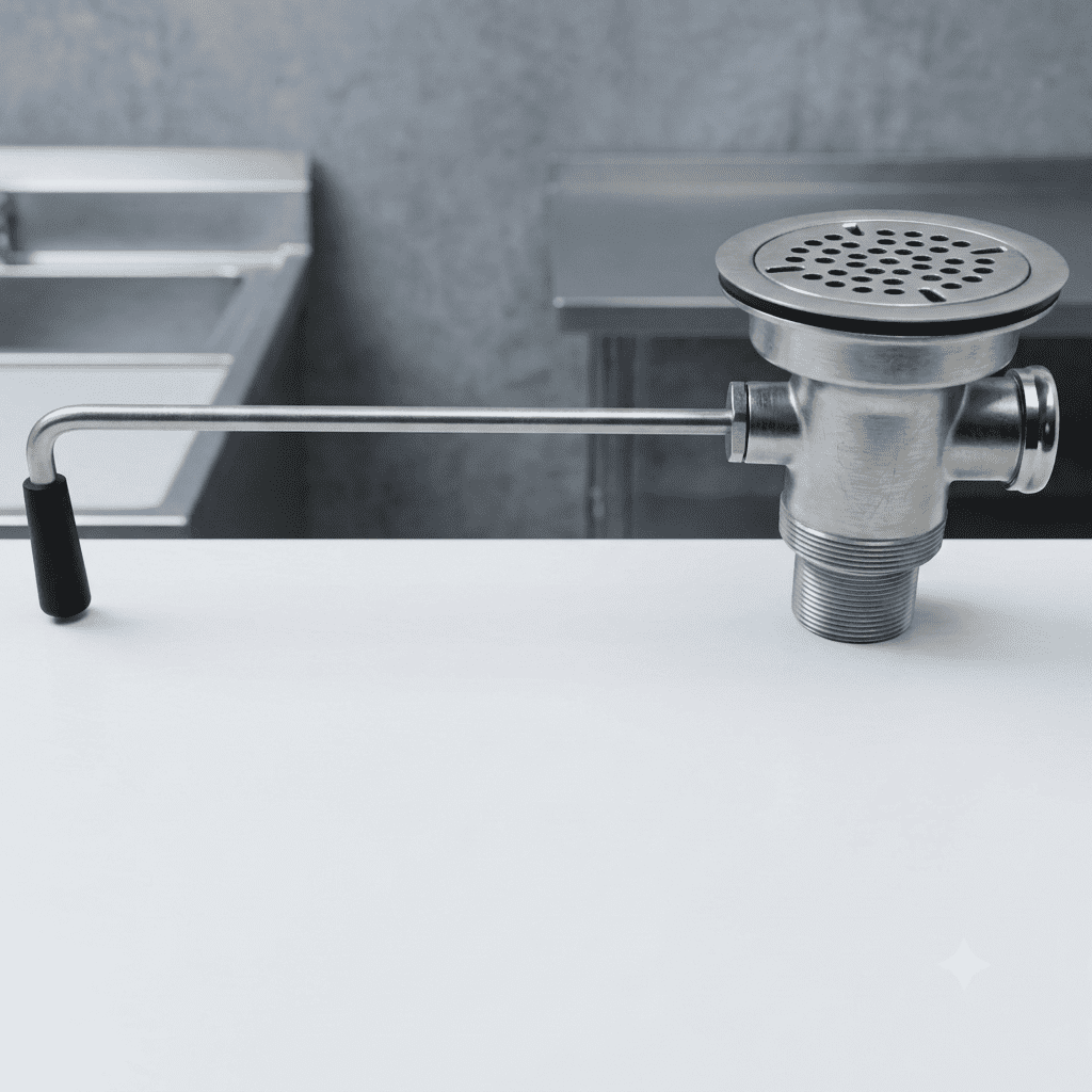 commercial sink waste valve