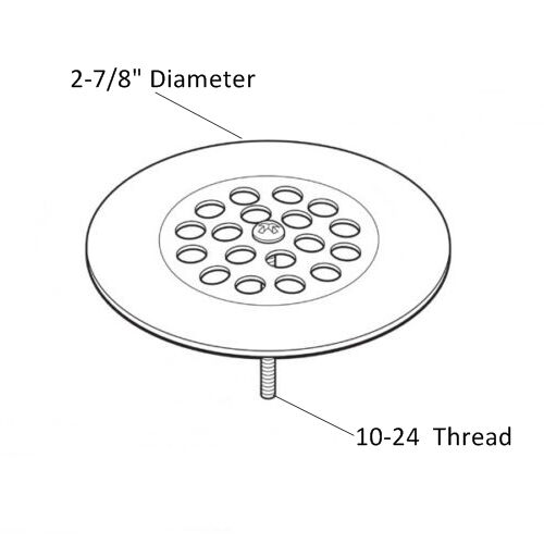 Bathtub Grid Strainer.