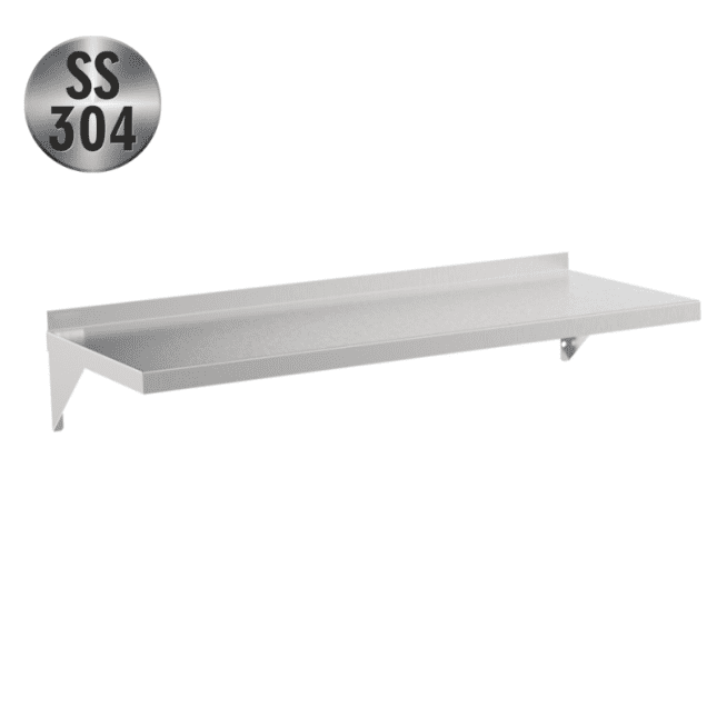 36″x12″x5″ SS Solid Wall Mount Shelf – 18GA - Image 3