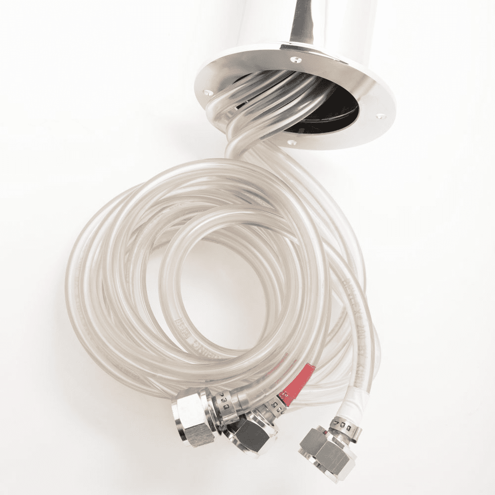 3" T Tower - 3 Faucets - Brushed Stainless - Air Cooled - Image 2