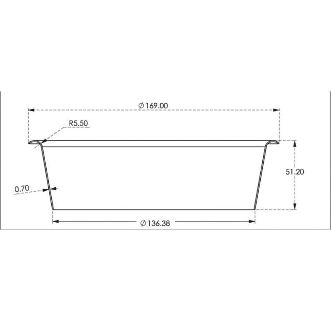 CIRCULAR COUNTER TOP WASTE CHUTE 6-3/6" - Image 2