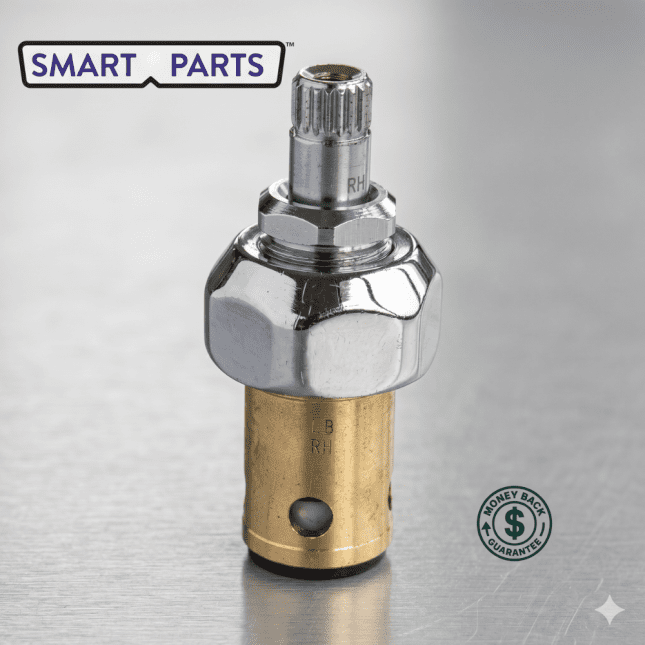 Smart Parts – Replacement Faucet Cartridge w/ Spring Check, Less Handle, RTC (HOT) New-Style– Compatible with T&S Brass Faucets - Image 2