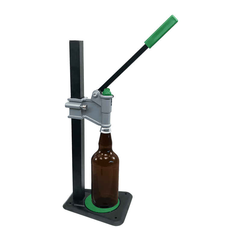 bench bottle capper side view