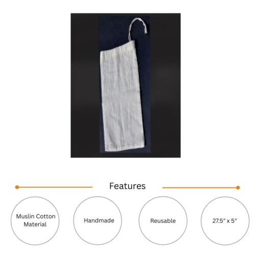 Alternative view of 27.5" x 5" Muslin Steeping Bag