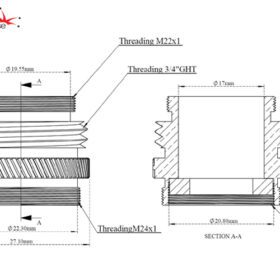 Alternative view of Faucet Adapter For Jet Carboy Washer