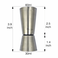 Barobjects - Large Double Cocktail Jigger 1Oz x 2Oz