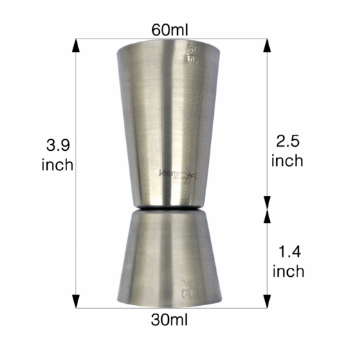 Barobjects - Large Double Cocktail Jigger 1Oz x 2Oz