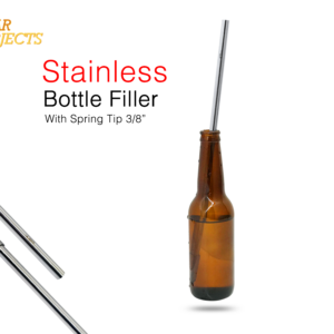 Barobjects - Stainless Steel Bottle Filler with Spring Tip 3/8″- C6539