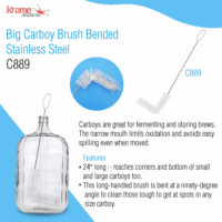 Alternative view of Big Carboy Brush Bended - Stainless Steel 304