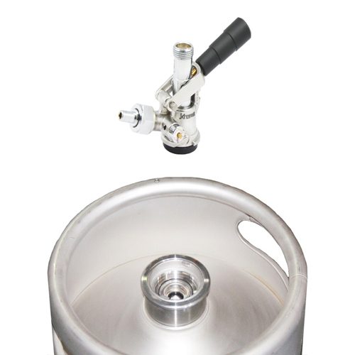 Barobjects D System Keg Coupler with kegs