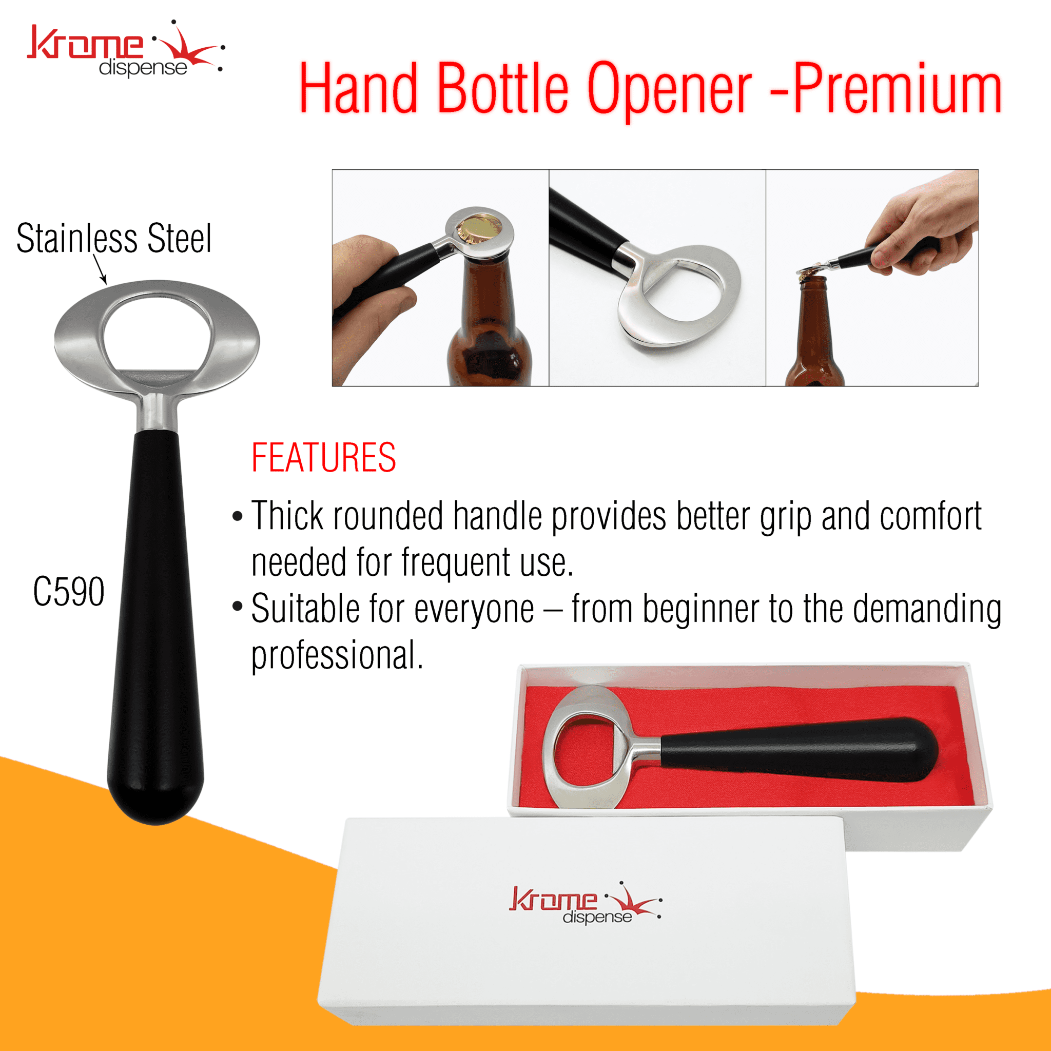 HandHeld Bottle Opener Premium