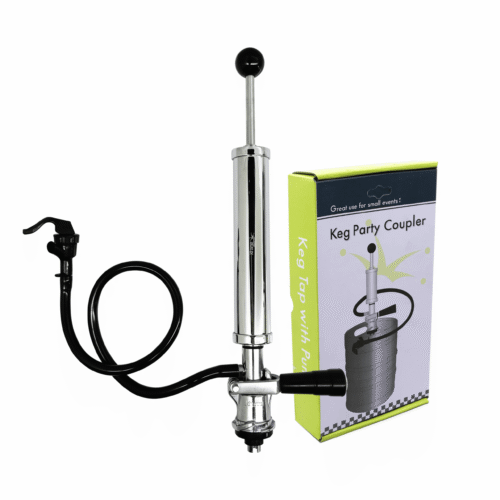 Alternative view of S System Party Coupler With 8″ Metal Pump - Brass Body