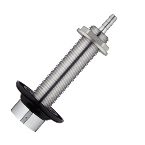 Alternative view of 4-1/2″ Brass Nipple Shank – 3/16″ Bore I.D