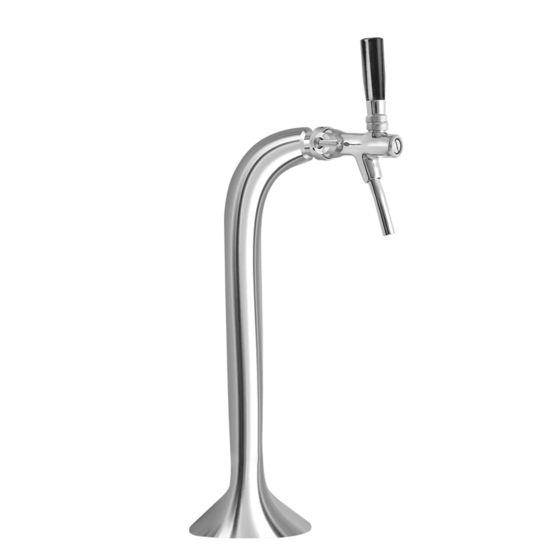 Barobject - Snake Tower with 1 European Tap - Chrome Plated Brass - Air Cooled - C588