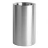 Stainless Steel Ice Bucket Double Walled Wine Chiller - Brushed Stainless - Image 2