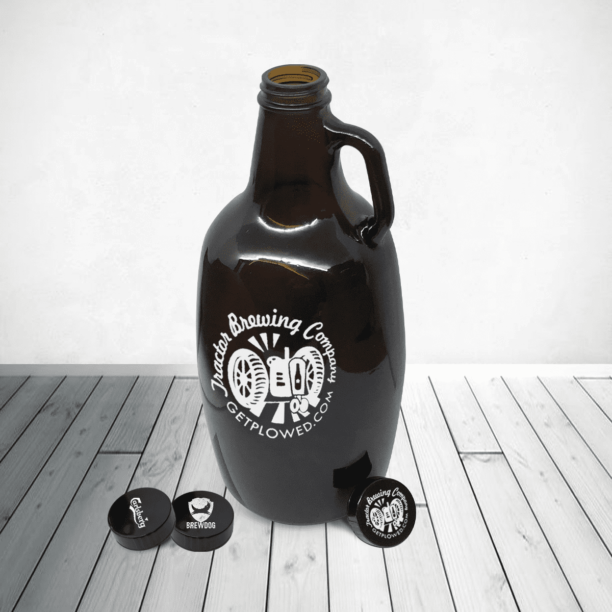 Barobjects - Glass Beer Growler With Handle and Cap C6510