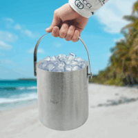 Barobjects Stainless Steel Ice Bucket with Lid