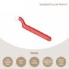 Standard faucet wrench