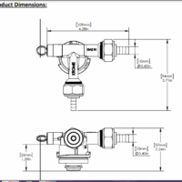 Barobjects- Low Profile D system Keg Coupler With 5/8″ Thread-C4999