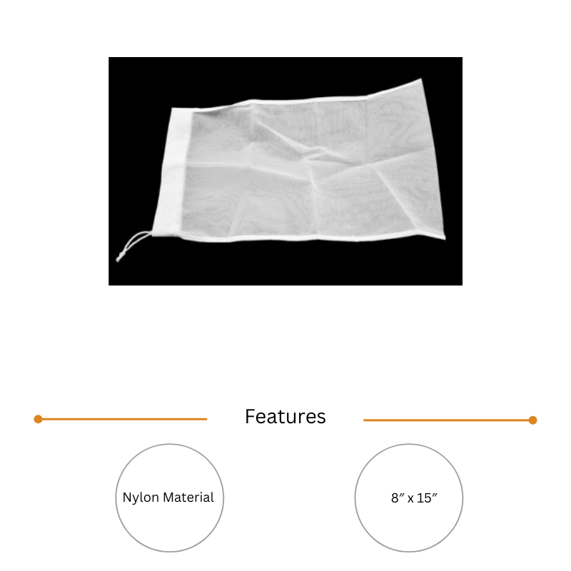 8″ x 15″ Nylon Hop Straining Bag - Image 2