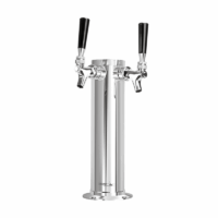 3″ Column Tower – 2 Faucet – SS Polished – Air Cooled