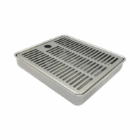 Alternative view of Recessed/Over Counter Drip Tray – Brushed Stainless Without Drain