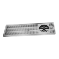 20″x 7″ Side Spray Glass Rinser Recessed Drip Tray – Brushed Stainless – With Drain