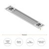 45ʺ x 7ʺ Double Side Spray Rinser Drip Tray - Brushed Stainless - Image 3