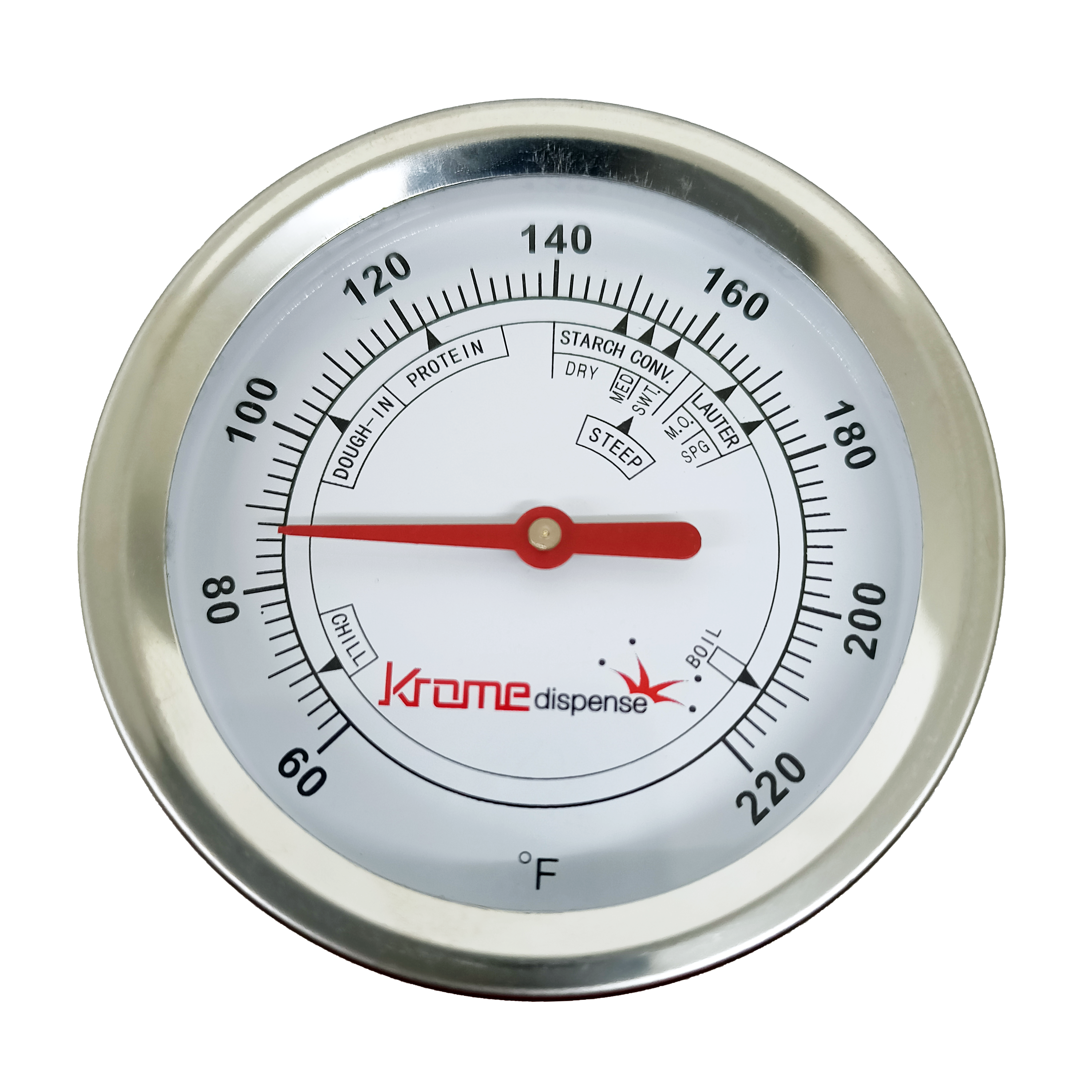 2.5″ Brew Thermometer with 12″ Stem