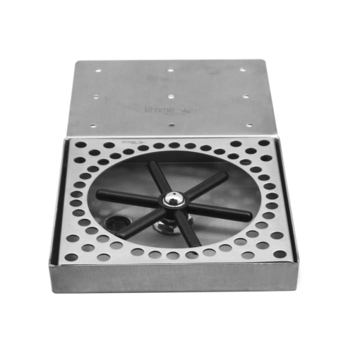 Alternative view of Glass Rinser Drip Tray Under Counter with Rinser Disk