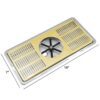 16″ X 7″ Centre Spray Pitcher Rinser Tray – Over Counter – Polished Gold - Image 2
