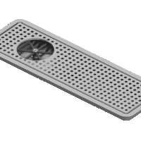 Alternative view of 25″ x 8.50″ Large Rinser Recessed Tray