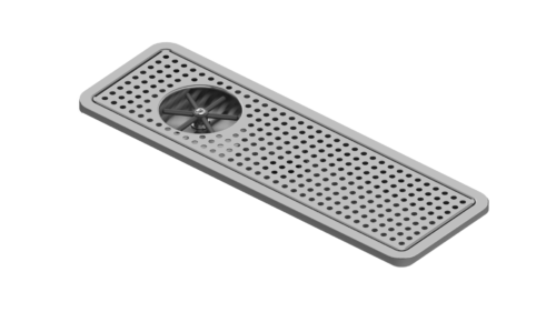 Alternative view of 25″ x 8.50″ Large Rinser Recessed Tray