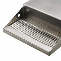 Alternative view of 12″ x 6″ x 8″ Jockey Box Drip Tray – Brushed Stainless