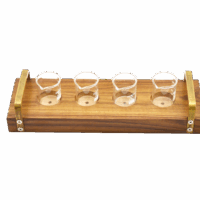 Alternative view of Premium Beer Sampling Tray For Four beer glasses