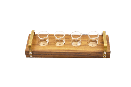 Alternative view of Premium Beer Sampling Tray For Four beer glasses