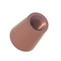 Alternative view of Faucet Handle Ferrule - Brass with Brushed Copper