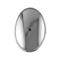 Oval Plate with Polished Chrome